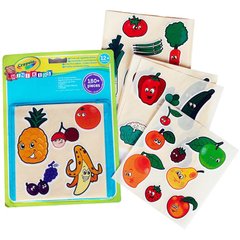 Наклейки для творчества Crayola Овощи и фрукты 81-2010