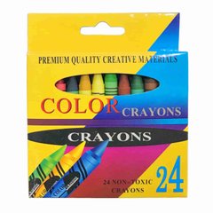 Мел восковой 24цв. Crayons YY-5024