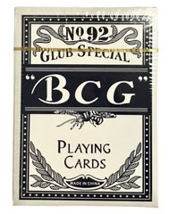 Карты игральные 1 колода 54 карты картонные, в картонной упаковке POKER size BCG №92 Club Special 255
