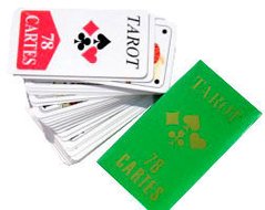 Карты игральные 1 колода 78 карт ламинированные TAROT, в картонной упаковке Y024