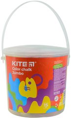 Мелки цветные 15 штук Kite Jumbo в пластиковом ведре Fantasy K22-074-2