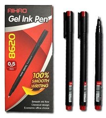 Гелева ручка AIHAO Zentel 0,5мм AH8620, Червоний