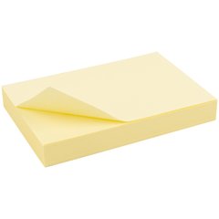 Папір для нотаток з липким шаром 50*75 100арк жовта Delta D3312-01