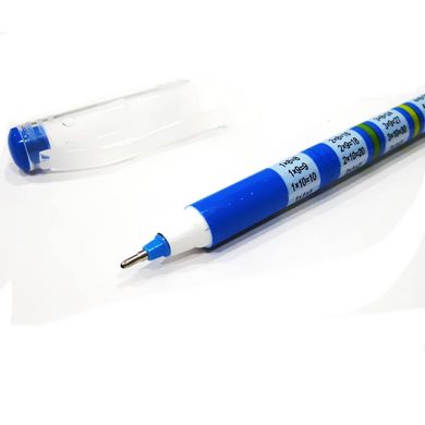 Кулькова ручка CELLO Math з табл. множення, пише синім CL-269, Синий