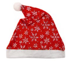 Новорічна шапка-ковпак №6037-1 35см текстиль