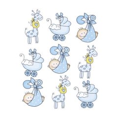 Набор декоративных элементов Knorr Prandell Детский-1, голубой 9шт. 216930205