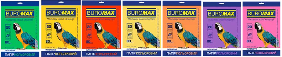Цветная бумага Buromax - разнообразие цветовой гаммы