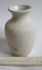 Керамика для декора белая Ваза Бокал d7см h12,5см ЛК-С3-3