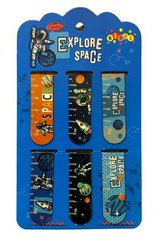 Закладки для книг магнитные Explore space 6шт 13104