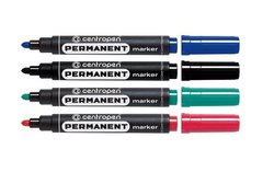 Маркеры перманентные набор Centropen Permanent 4шт 8566/4/BL