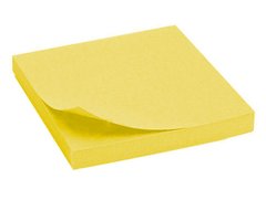 Бумага для заметок с липким слоем 75*75 80л. ярко-желтая Axent 2414-11A