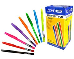 Кулькова ручка ECONOMIX FRUITY 0,7мм пише синім E10210-02