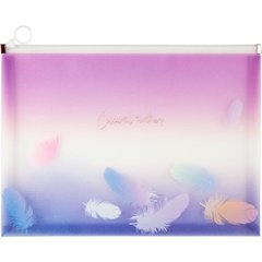 Папка А5 Axent на блискавці zip-lock Colourful Feather-03 1462-93-A
