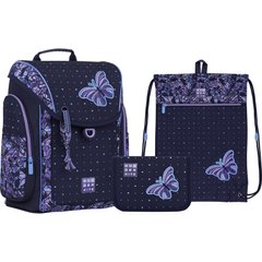 Школьный набор: рюкзак+пенал+сумка д/обуви Kite мод 583 Wonder Kite Butterfly SET_WK22-583S-1
