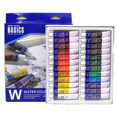 Набор акварельных красок Basics в тюбиках 24 цвета