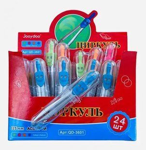Циркуль Jooydoo QD-3601/ST-4498 металл в пластик футляре