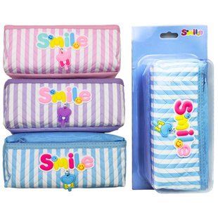 Косметичка-пенал Лідер PVC 20*9*7см, Smile мікс №6682