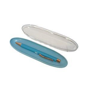 Ручка шариковая A-Plus Металлическая в пластиковом футляре А-922 голубая