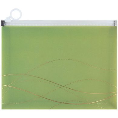 Папка А5+ Axent на блискавці zip-lock Waves 1498-**-A, Оранжевый
