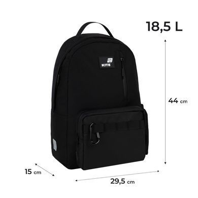 Рюкзак (ранець) м'який Kite мод 949 Education teens K26-949L-3 Black 44*29,5*15см