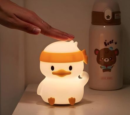 Нічник дитячий силіконовий Каченя (заряд. від USB) змінює кольори №24-463