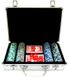 Набор Poker Game Set Эксклюзив 200 фишек с номиналом +2колоды, в металл. кейсе 13OL0345-2