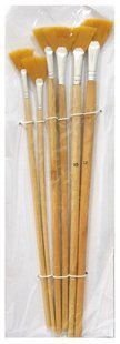 Набор кистей 6шт Artist Brushes синтетика веерная EL-1003