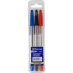 Ручки в наборе 3цв. Buromax Jobmax шариковые BM.8433