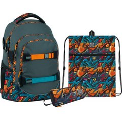 Школьный набор: рюкзак+пенал+сумка д/обуви Kite мод 727 Wonder Kite Graffity SET_WK22-727M-2