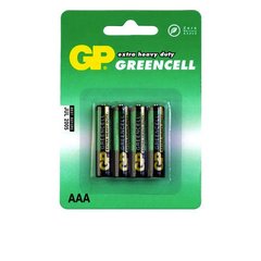 Батарейка ААА (мініпальчикова) GP 1шт 24G-U4 сольова R03, AAA