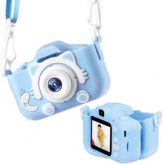 Фотоаппарат детский Smart Kids Camera в чехле GM14, Голубой
