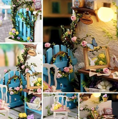 Конструктор Румбокс Кукольный домик Diy House CuteRoom QT-033 Corner of Garden Уголок сада