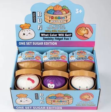 Іграшка Сквіш (антістрес) Пельмень 8,5см, герої Sanrio, Hello Kitty асорті 2172