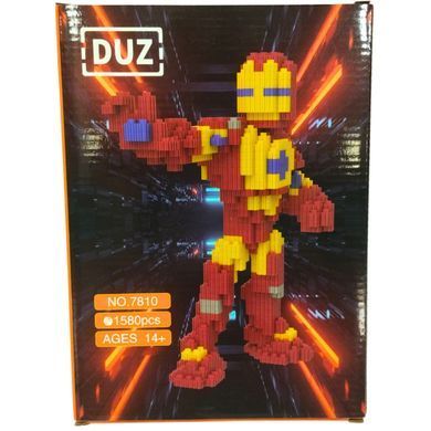 Конструктор 3D Magic Blocks Залізна людина кор.24см 1580 деталей №7810