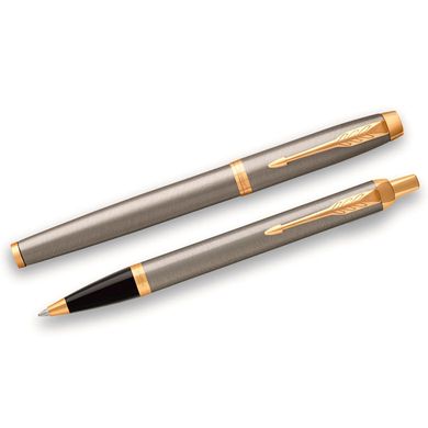 Ручки в наборе Parker 22292b19 IM Brushed Metal GT 2 ручки