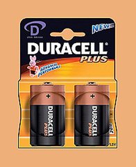 Батарейка DURACELL 1шт D/LR20/MN1400 BLN02*10 PLUS/BASIC