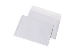 Конверты бумажные С6 (162*114) Белые Набор 25шт, самоклейка отрывная лента SNC6RH-25