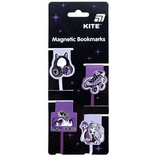 Закладки-лясе для книг магнитные Kite Anime Dream 4шт K26-497-1