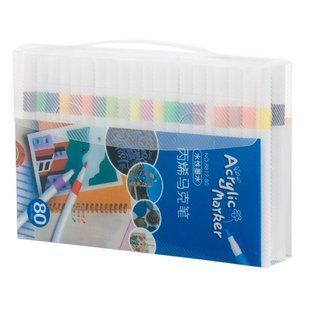 Маркер акриловий Acrylic Marker набір 80шт 1665-80/912-80/8812-80/1102-80