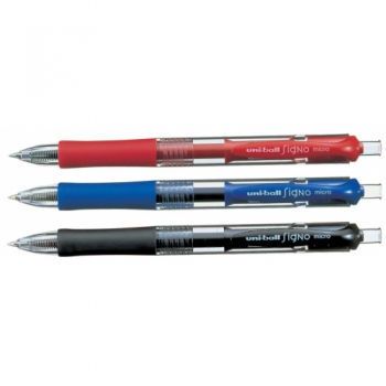 Гелева ручка UNI SIGNO RETRACTABLE Micro UMN-152, Черный