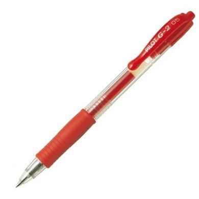 Гелева ручка Pilot G-2 BL-G2-7/5, Червоний