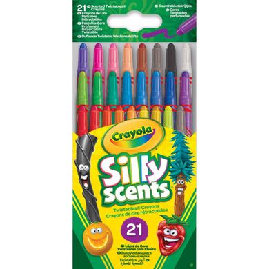 Мелки цветные для рисования Crayola восковые 21цв. выкручивающиеся 52-9621