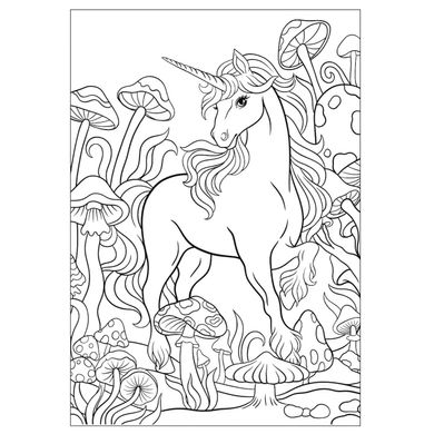 Книжка-розмальовка А4 1 Вересня 6арк Unicorn 3 743043