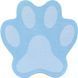 Бумага для заметок с липким слоем 70*70 50л. Axent Paw 2481-A, Зелёный