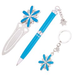 Ручки набір Langres Star 1шт + брелок та закладка синій LS.132000-02