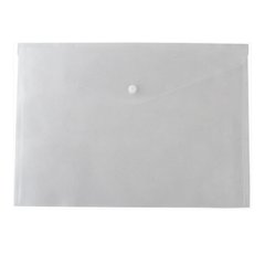 Папка-конверт А5 з кнопкою BUROMAX 3936, Прозрачный