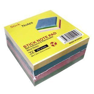 Папір для нотаток з липким шаром 76*76мм 400арк Josef Otten 4кол. Notes 5175/901258