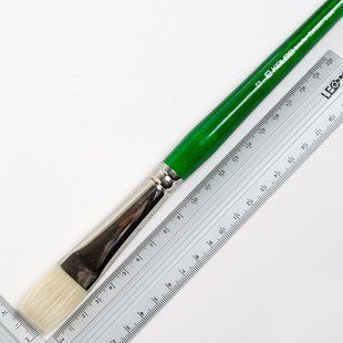 Пензель щетина плоска Kolos Classic 2402F, №12, довга ручка