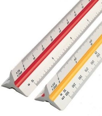 Лінійка масштабна Rotring у футлярі Архітекторська (4) R8020220/S0220641