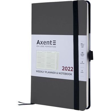 Еженедельник 2022 Axent 12,5*19,5 Partner Soft 8506-22, Бордо